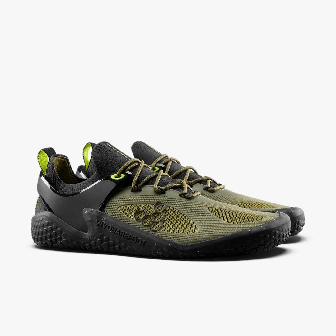 Vivobarefoot - Motus Strength - Forest Green / Acid Lime - Women's