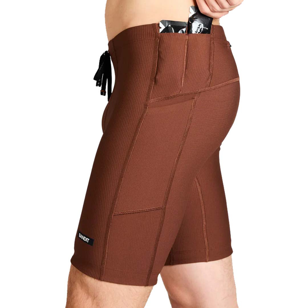 Bandit - Cadence™ Next Gen 7 Pocket Half Tights - Deep Amber Brown - Men's