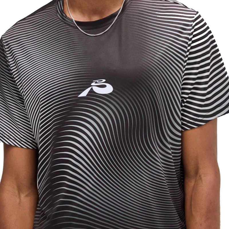 Bandit - Drift™ Mirage Performance Tee - Black With Chalk Print - Men's