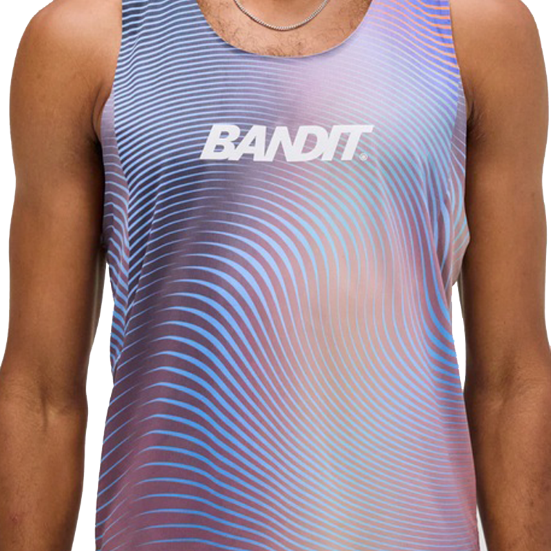 Bandit - Drift™ Mirage Racing Singlet - Deep Peri Blue With Rust Gradient - Men's