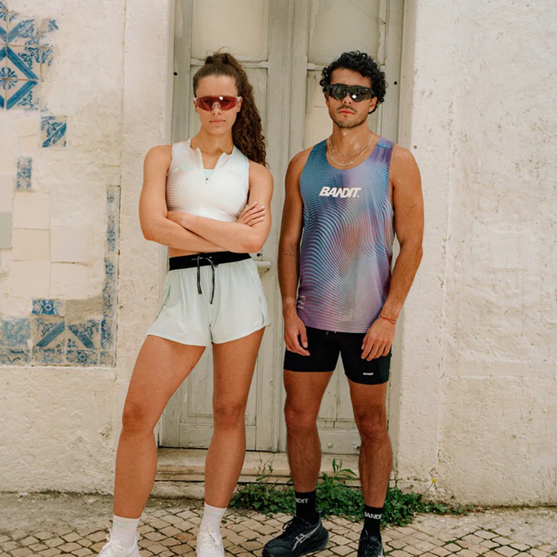 Bandit - Drift™ Mirage Racing Singlet - Deep Peri Blue With Rust Gradient - Men's