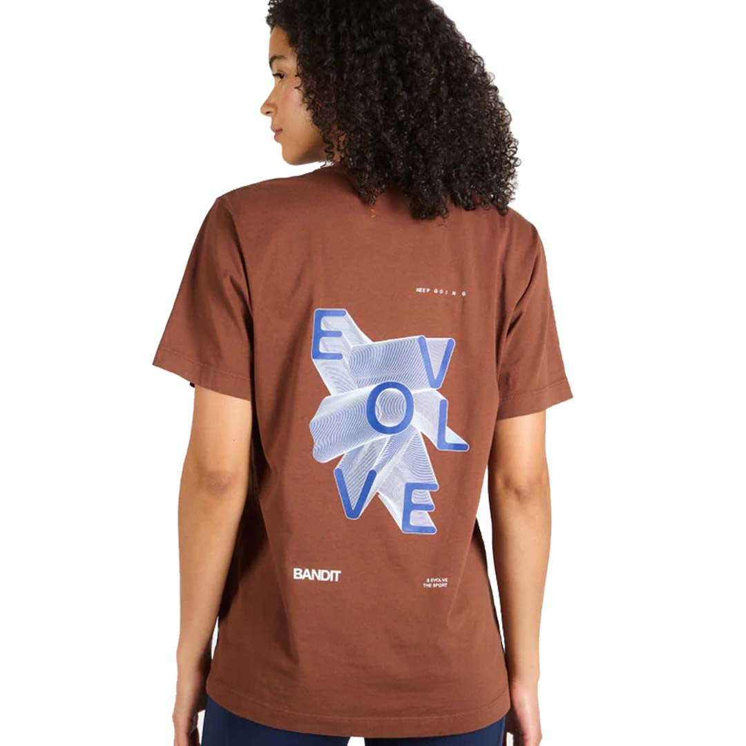 Bandit - Cylinder Evolve Cotton Tee - Deep Amber Brown - Unisex