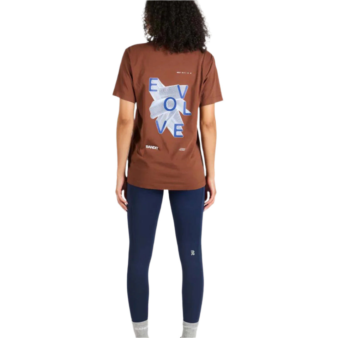 Bandit - Cylinder Evolve Cotton Tee - Deep Amber Brown - Unisex