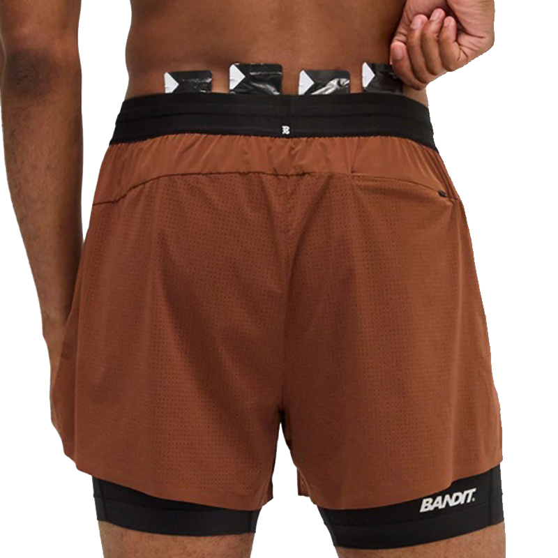 Bandit - Vento™ 2-in-1 Short - Coffee Bean - Men's
