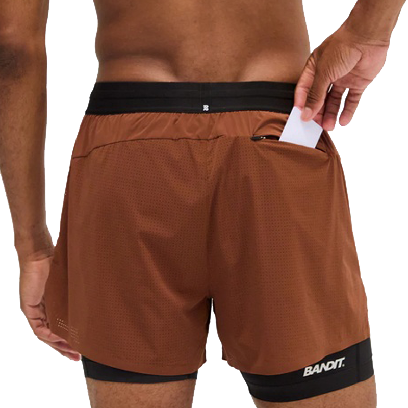 Bandit - Vento™ 2-in-1 Short - Coffee Bean - Men's