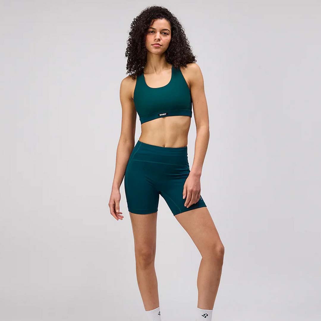 Bandit - Stamina™ 5" High Waist Compression Shorts - Pine - Women's