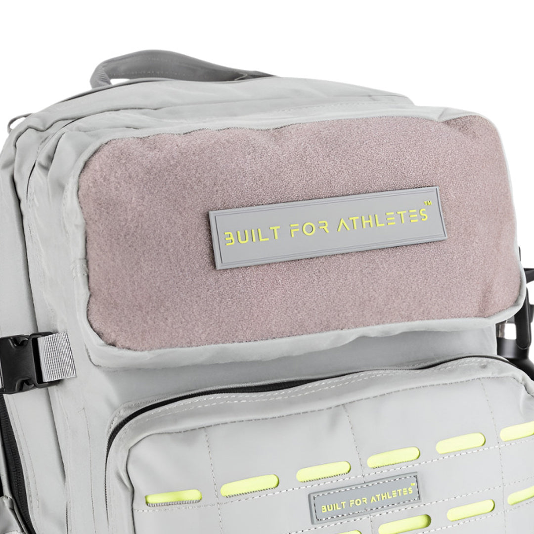 Built for Athletes - Gym Backpack - 45L (Large) - Grey & Lime