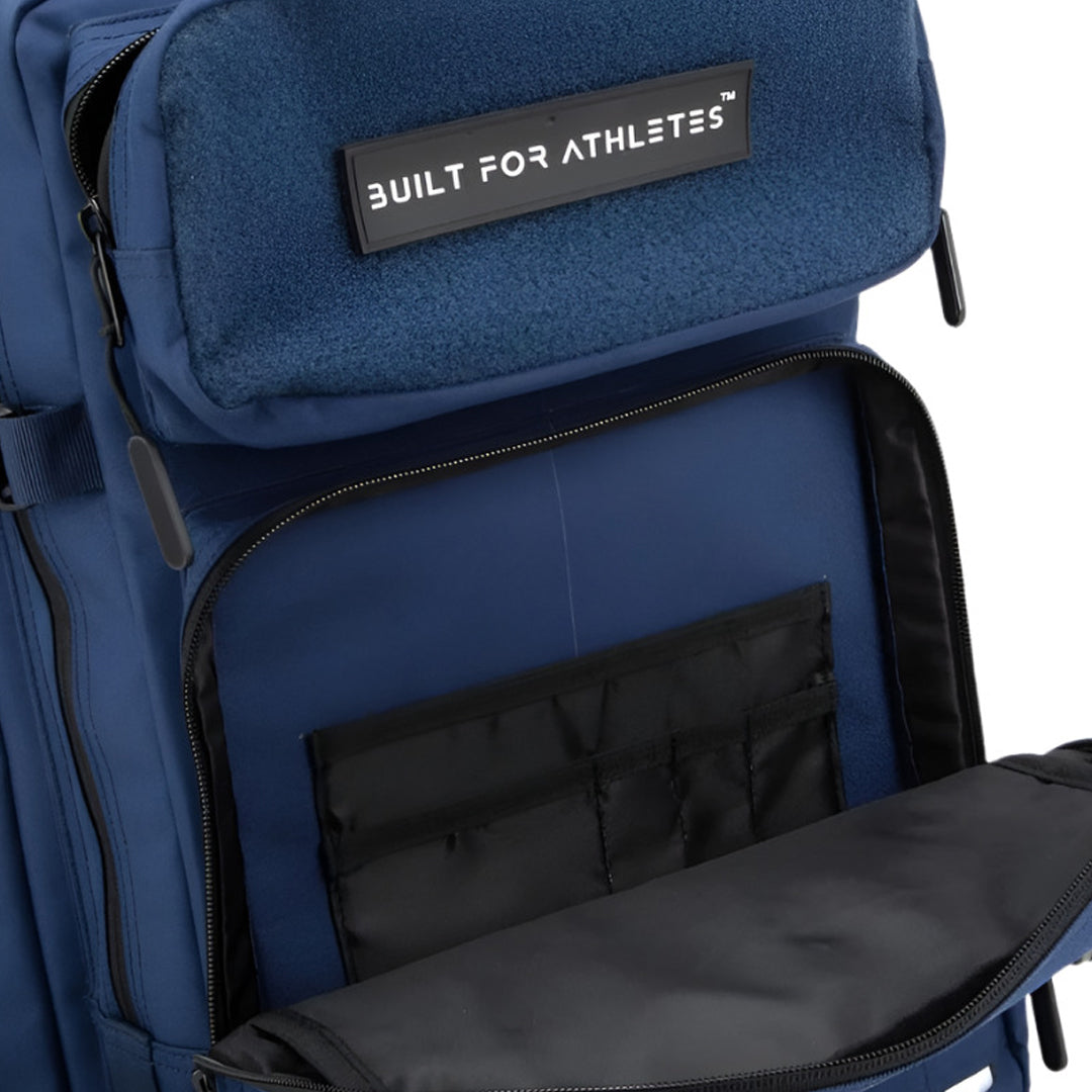 Built for Athletes - Gym Backpack - 45L (Large) - Navy & White