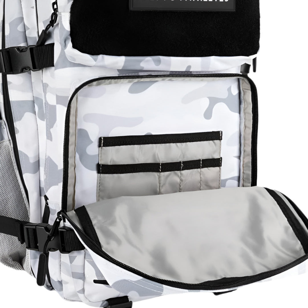 Built for Athletes - Gym Backpack - 45L (Large) - White Camo