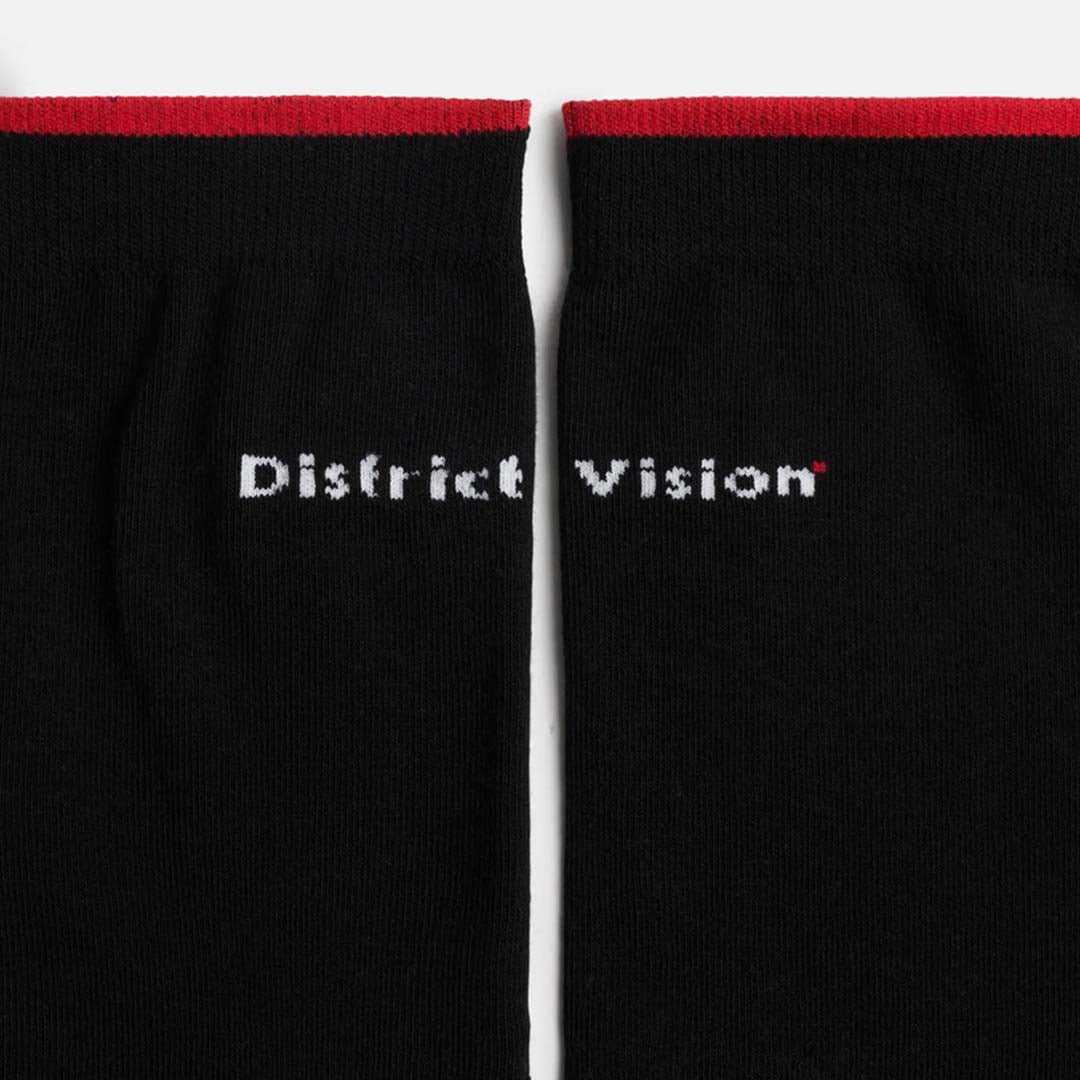 District Vision - Cordura® Socks - Black/Wordmark