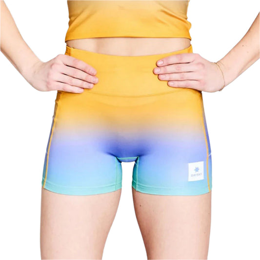 Saysky - Drip Dye Combat+ Short Tights 4" - Purple - Women's