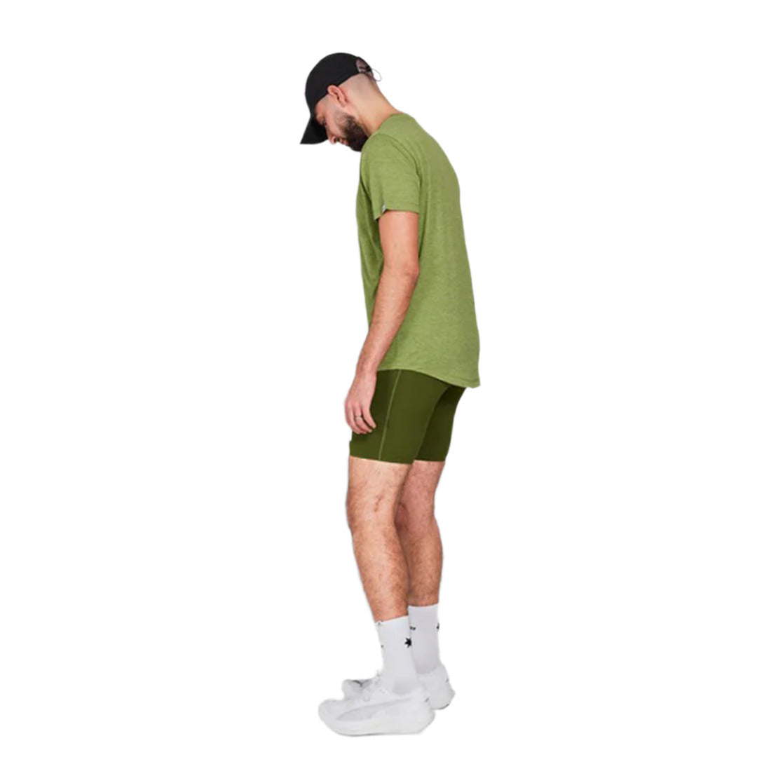 Saysky - Logo Combat T-Shirt - Green Melange - Men's