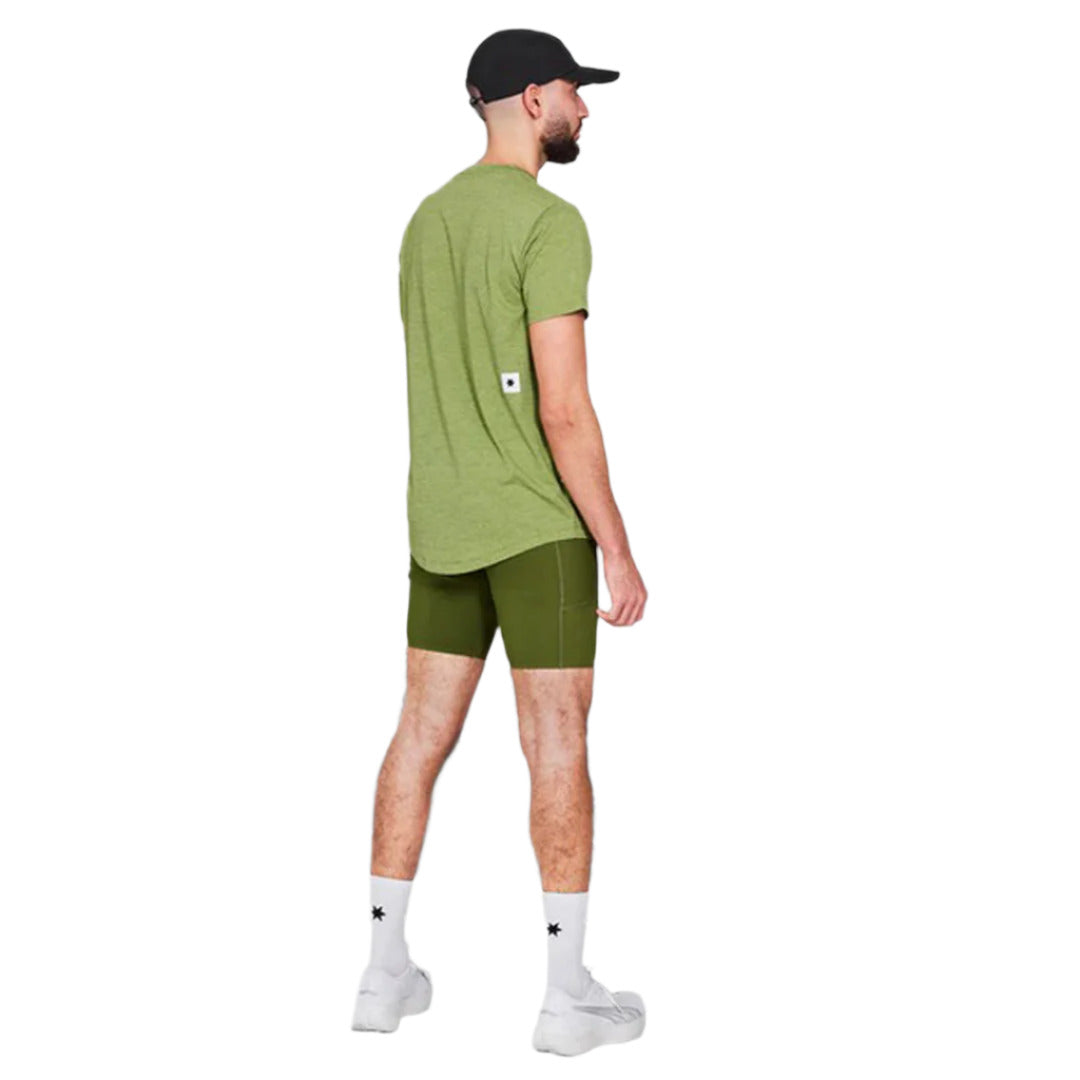 Saysky - Logo Combat T-Shirt - Green Melange - Men's