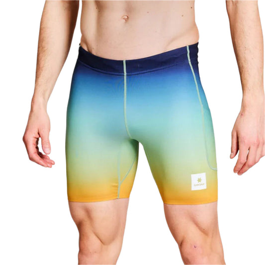 Saysky - Drip Dye Combat+ Short Tights 7" - Blue - Men's