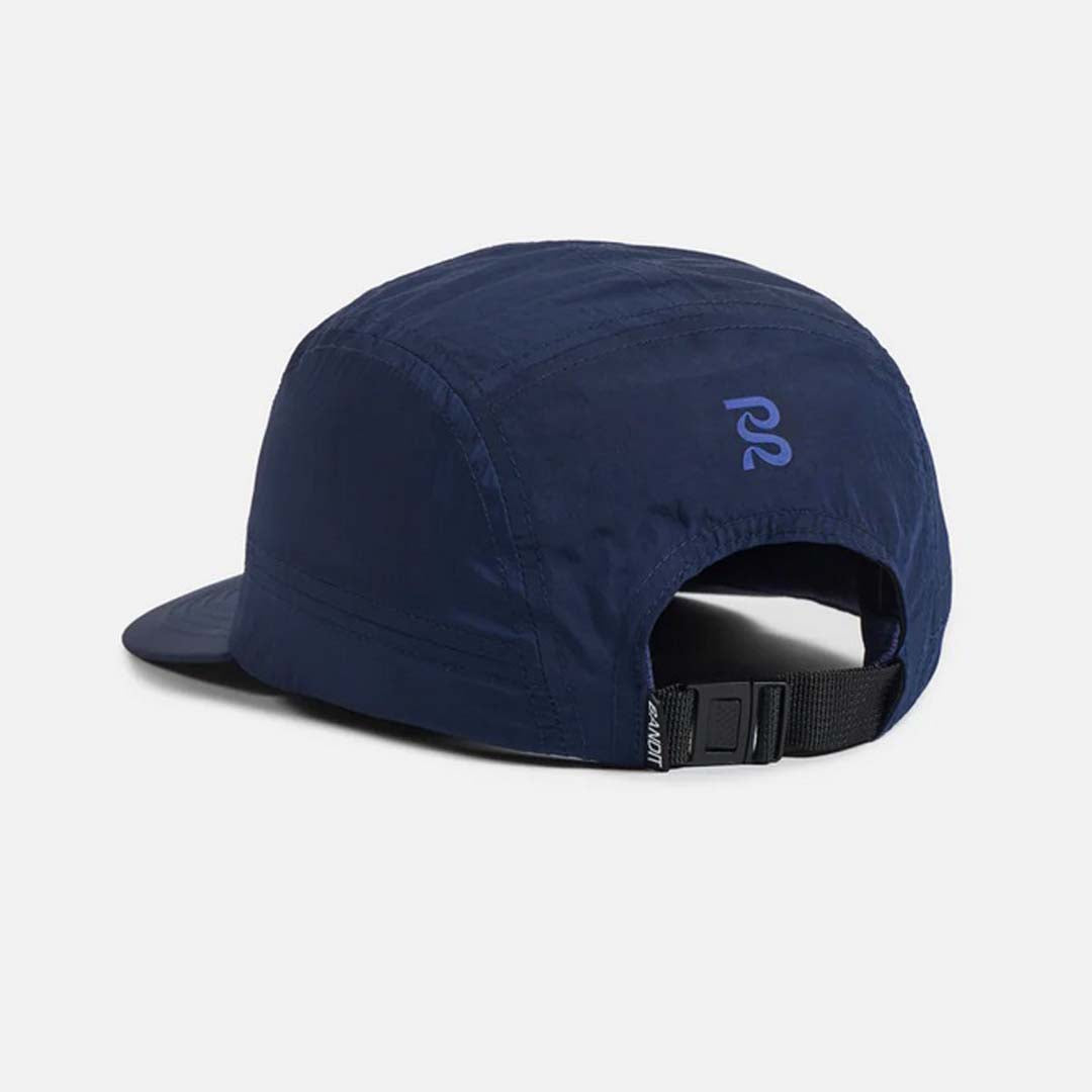 Product image of the back of the Bandit Running cap in navy with Bandit Running logo available at The Pace at Funan