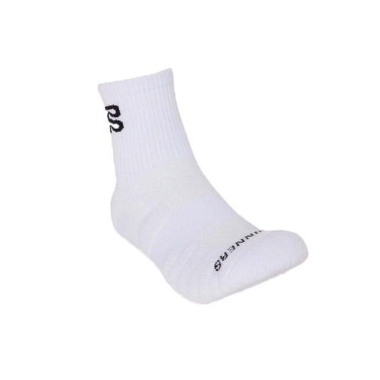 Bandit - Cushion Run Current Quarter Socks With CoolMax™ - White - 2-pack