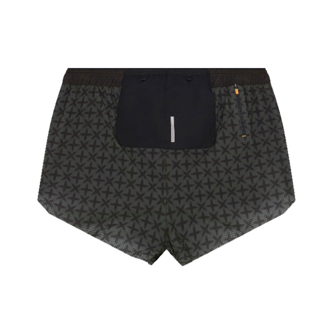 SOAR - Marathon Shorts - Black/Green Cross - Men's
