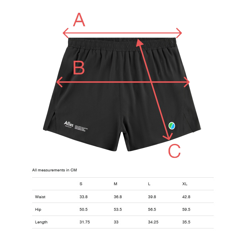 Atlas Collectif - Aeria Fortis 4" Race Shorts - Black - Men's