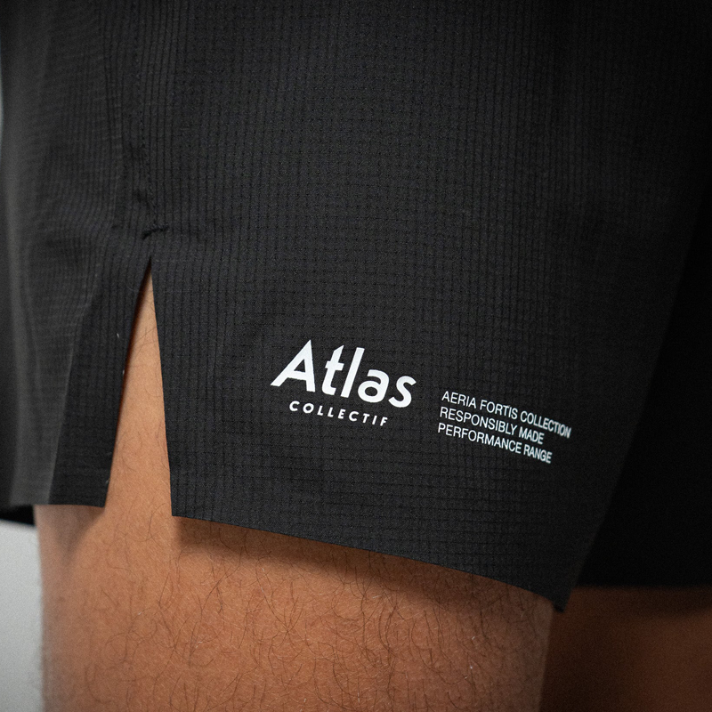 Atlas Collectif - Aeria Fortis 4" Race Shorts - Black - Men's