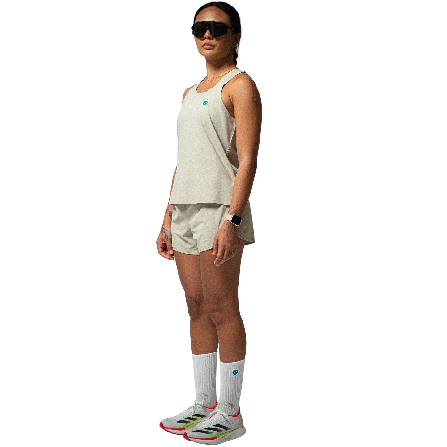 Atlas Collectif - Aeria Fortis 4" WMNS Race Shorts - Beige - Women's