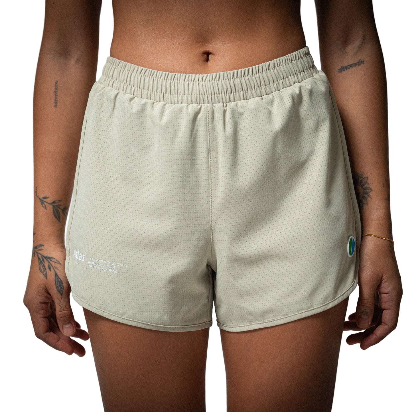 Atlas Collectif - Aeria Fortis 4" WMNS Race Shorts - Beige - Women's