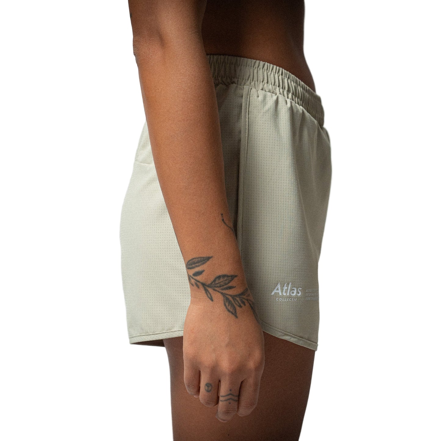 Atlas Collectif - Aeria Fortis 4" WMNS Race Shorts - Beige - Women's