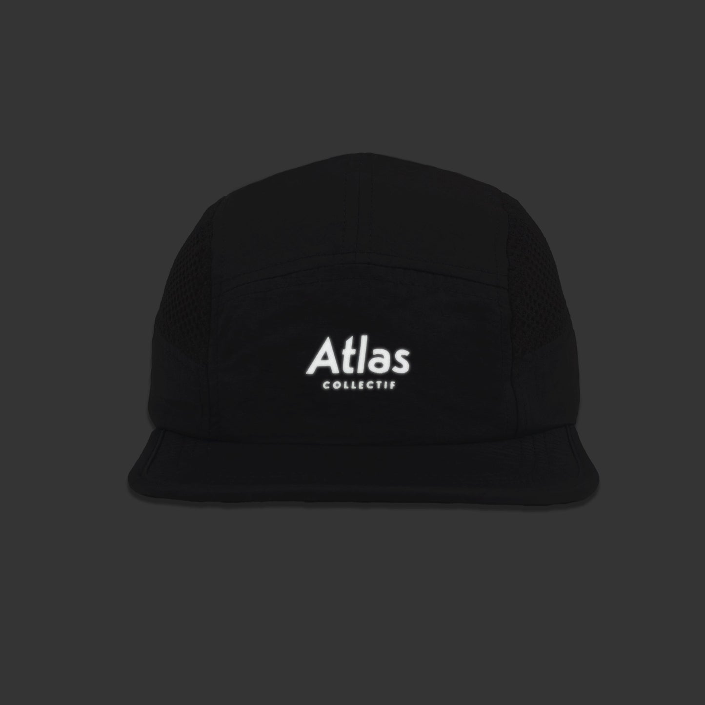 Atlas Collectif - Illumi Trax 5P Running Mesh Cap - Black