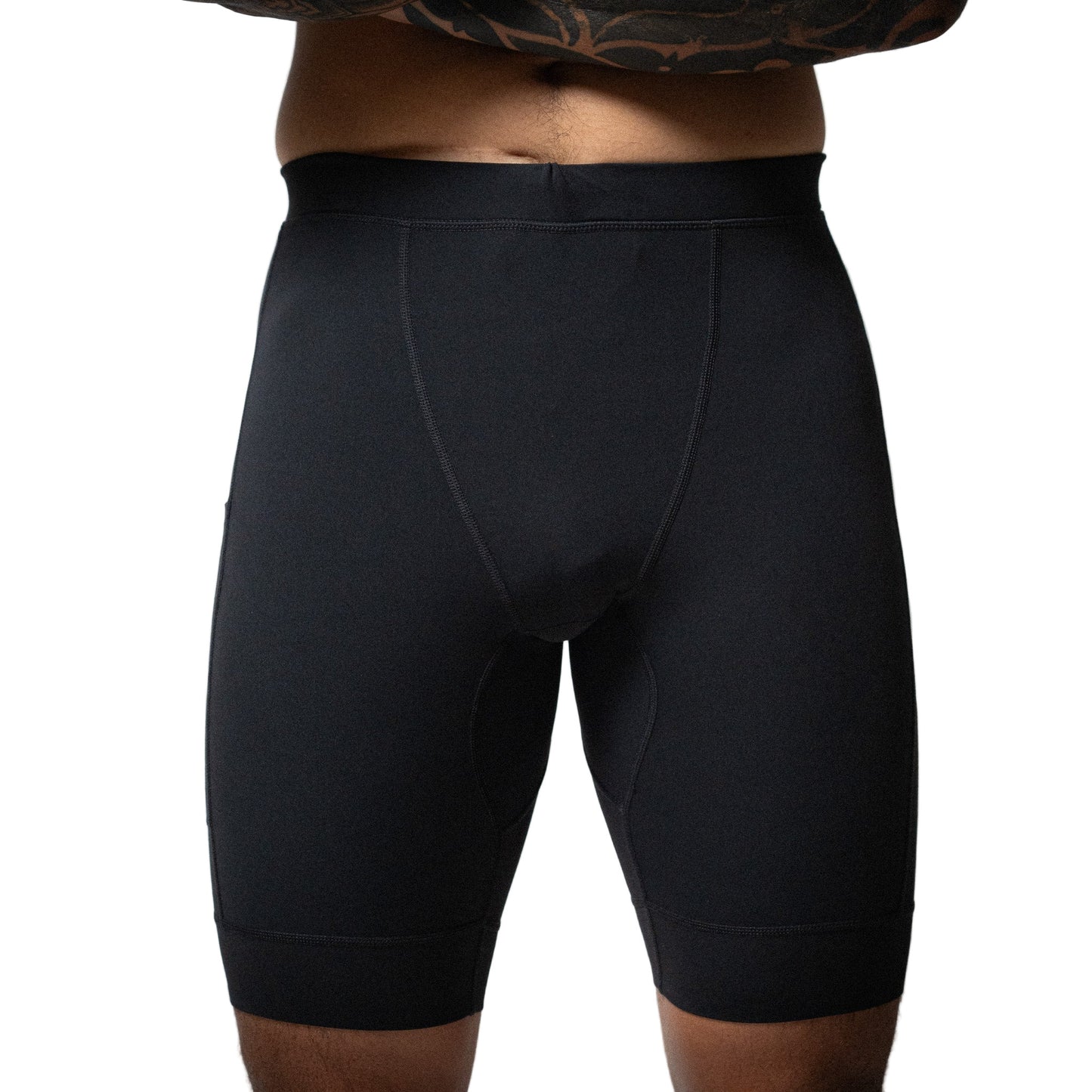 Atlas Collectif - Illumi Trax Half Running Tights - Black - Men's
