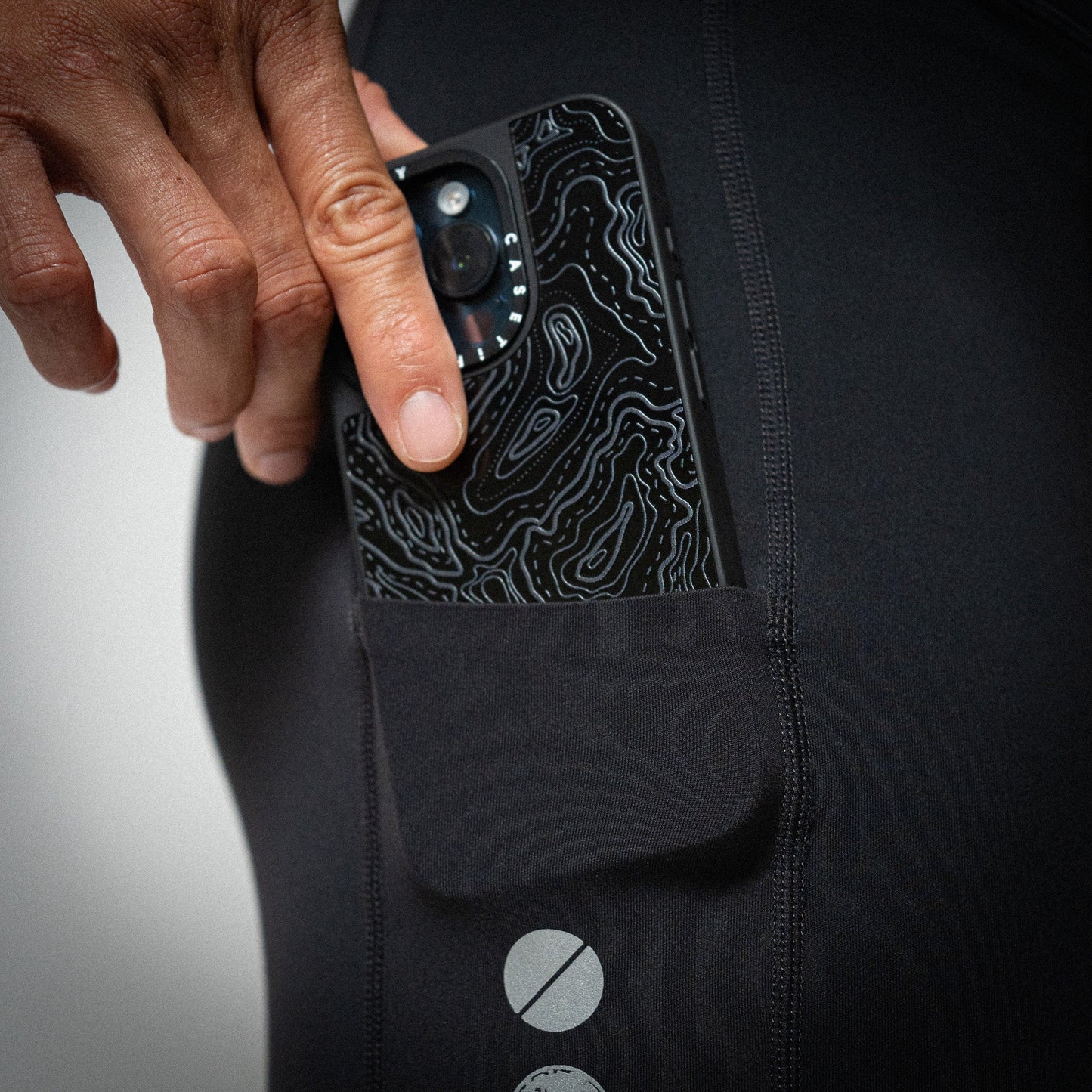 Atlas Collectif - Illumi Trax Half Running Tights - Black - Men's