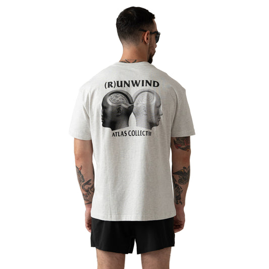 Atlas Collectif - (R)unwind Organic Cotton T-Shirt - Heather Grey - Men's