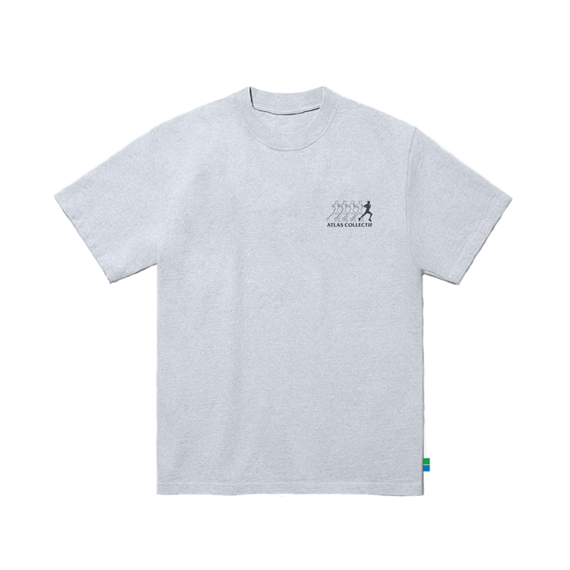 Atlas Collectif - (R)unwind Organic Cotton T-Shirt - Heather Grey - Men's