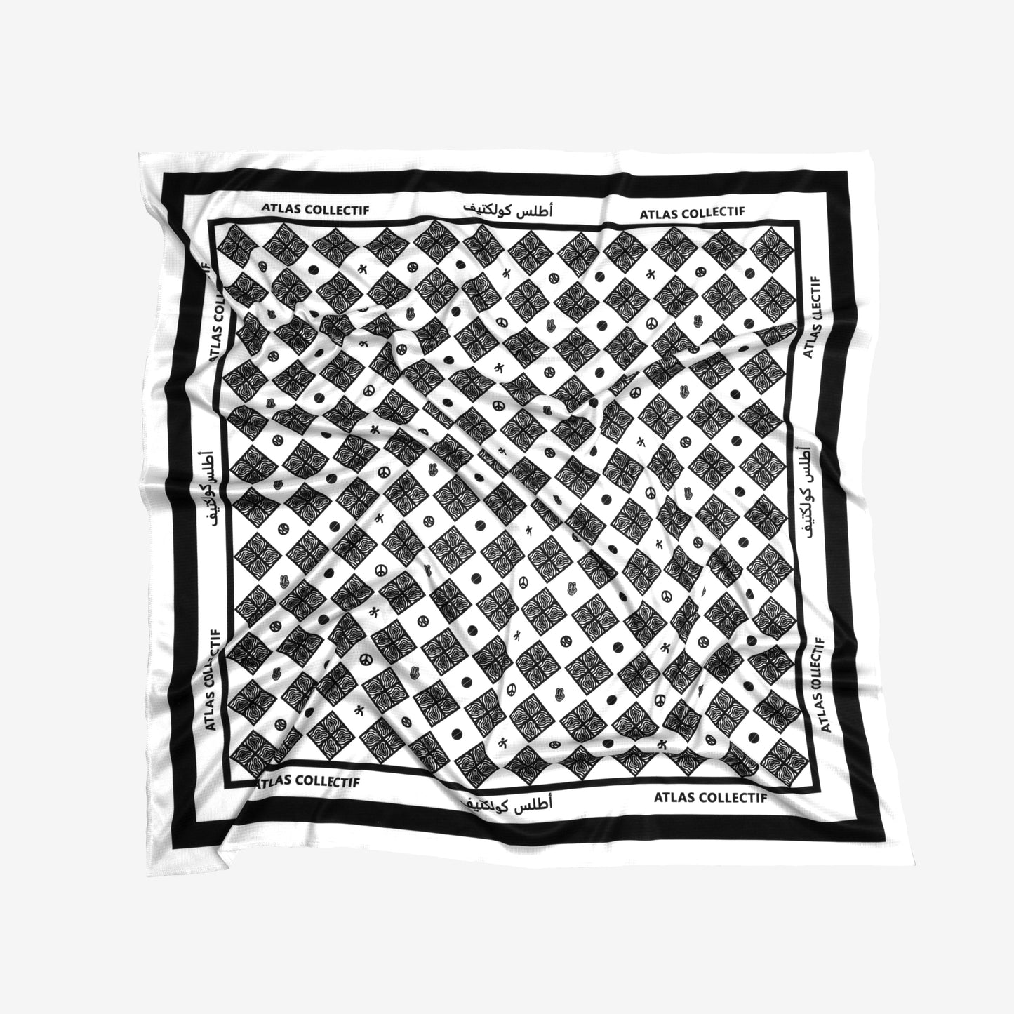 Atlas Collectif - Wadi Shemagh Running Bandana - White