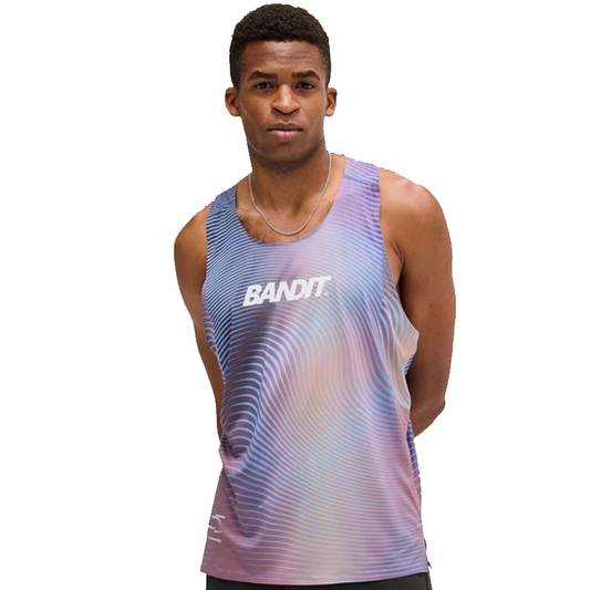 Bandit - Drift™ Mirage Racing Singlet - Deep Peri Blue With Rust Gradient - Men's