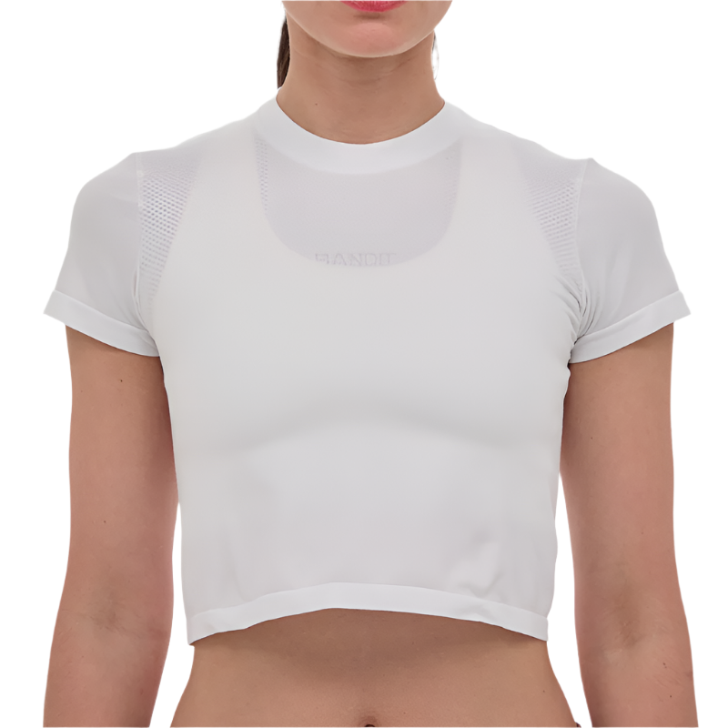 Bandit - Mercury Seamless™ Crop Tee - White - Women's