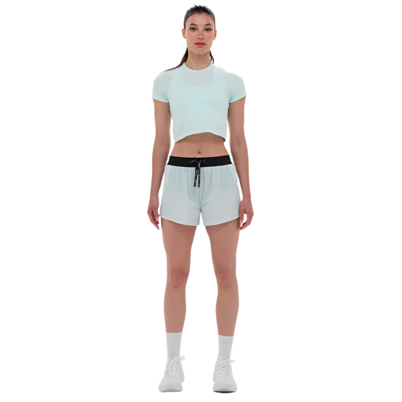 Bandit - Mercury Seamless™ Crop Tee - Minty Blue - Women's