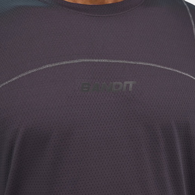 Bandit  - Micromesh™ Reflecto Stitch™ Run Tee - Shadow - Men's