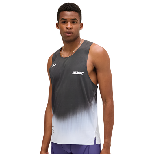 Bandit - Performance Singlet - Black With Chalk Gradient - Men's