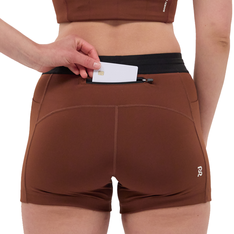 Bandit - Stamina™ 3" Compression Shorts - Coffee Bean - Women's
