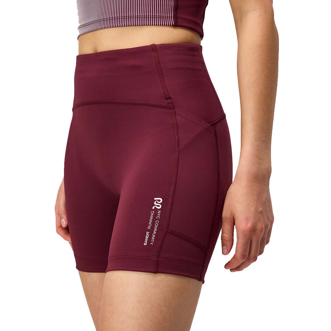 Bandit - Stamina™ 5" High Waist Compression Shorts - Port - Women's