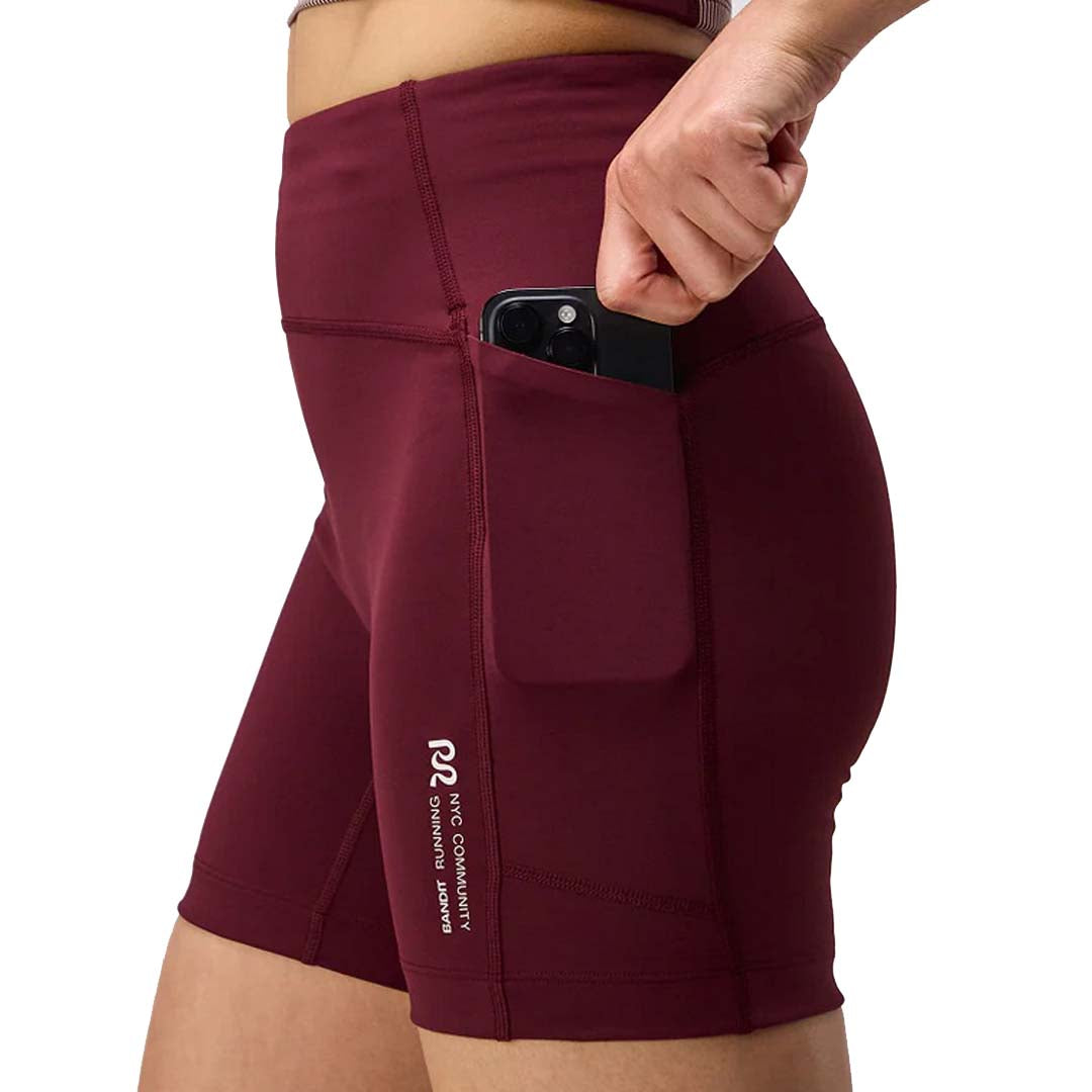 Bandit - Stamina™ 5" High Waist Compression Shorts - Port - Women's