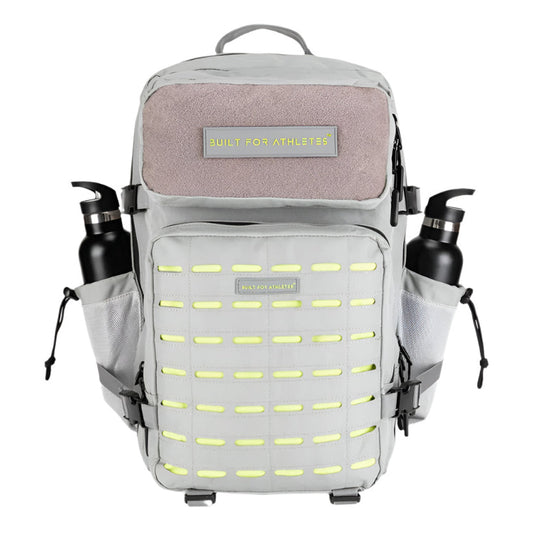 Built for Athletes - Gym Backpack - 45L (Large) - Grey & Lime