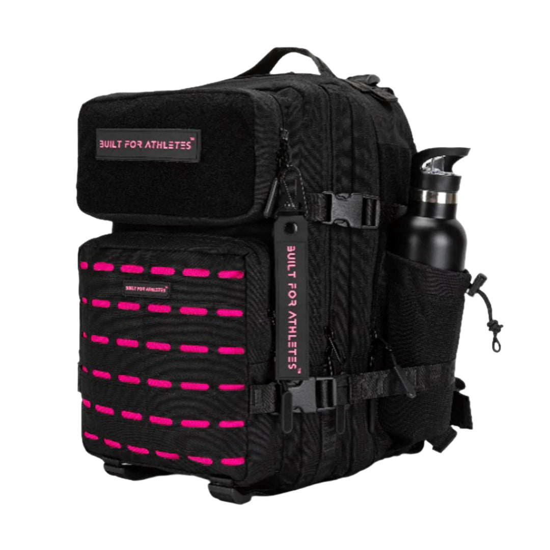Built-for-Athletes-Hero-3.0-Backpack-25L-Pink-thepace-three-quarter-profile