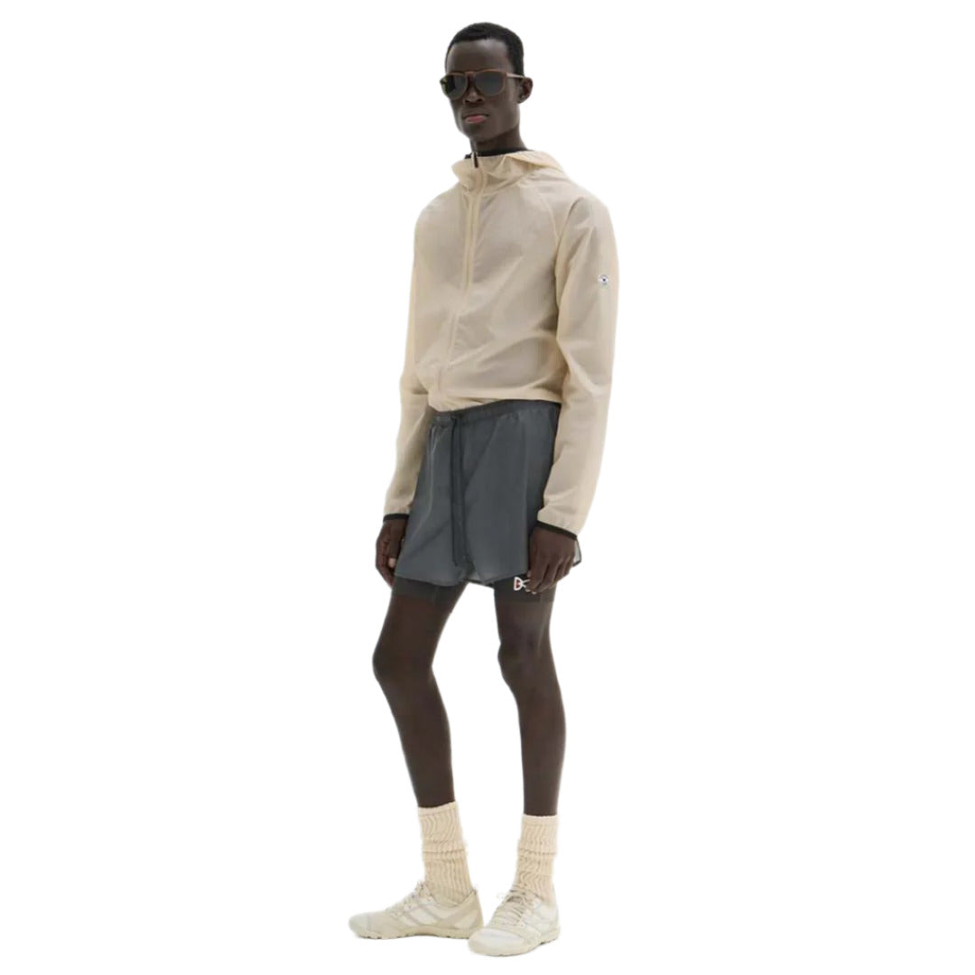District Vision - Ripstop Layered Trail Shorts - Charcoal/Slate Brown - Men's