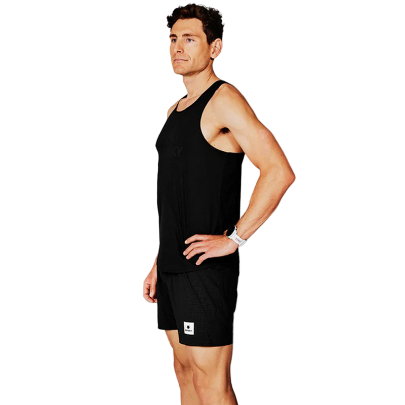 Saysky - Logo Flow Singlet - Black - Men's