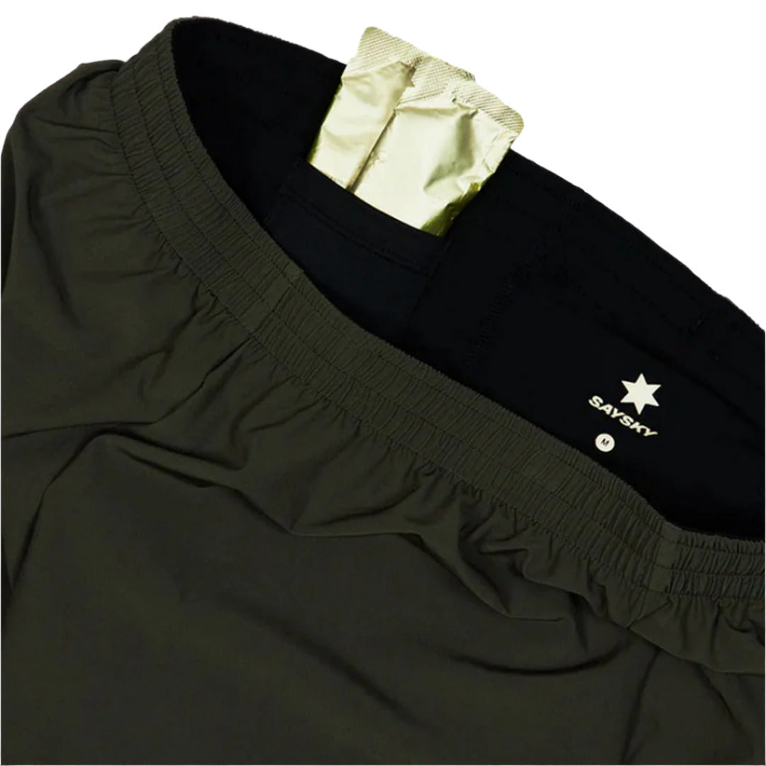Saysky - 2 in 1 Pace Shorts 5'' Green - Men's